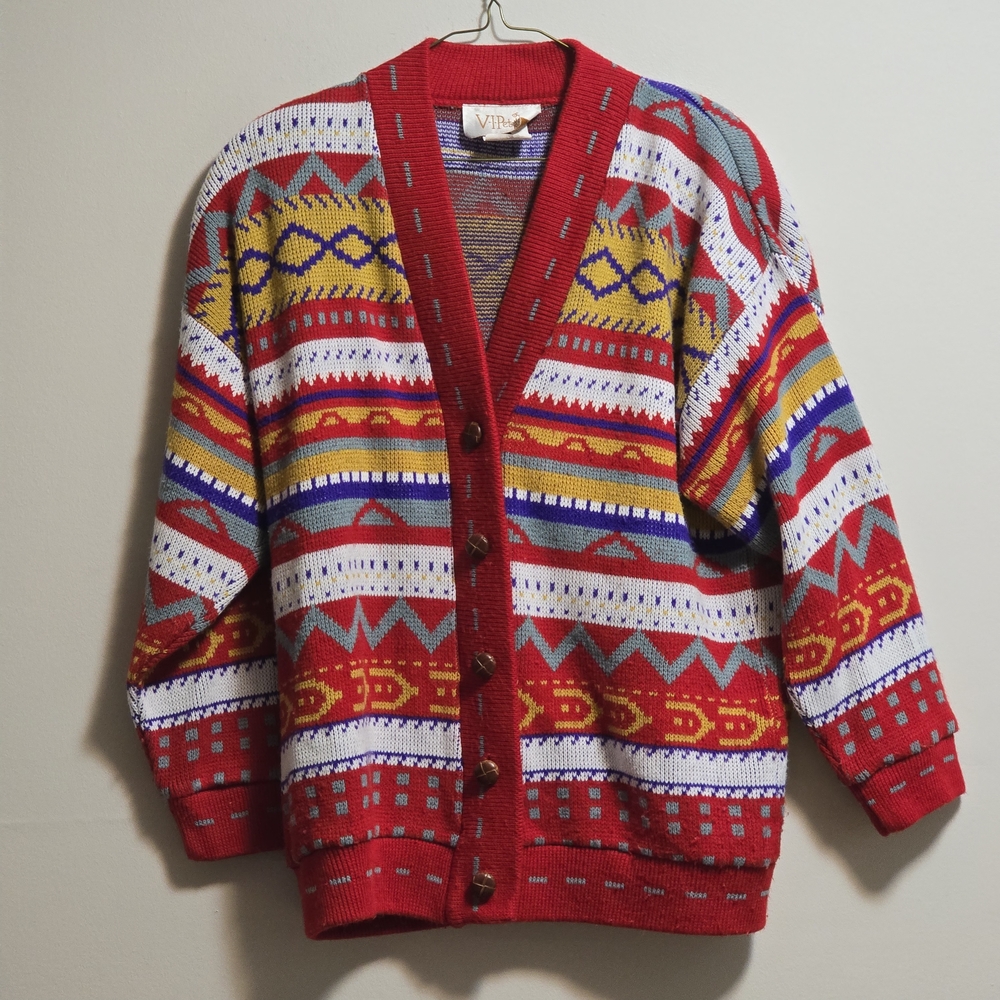 Multicolor Patterned Men's Sweater